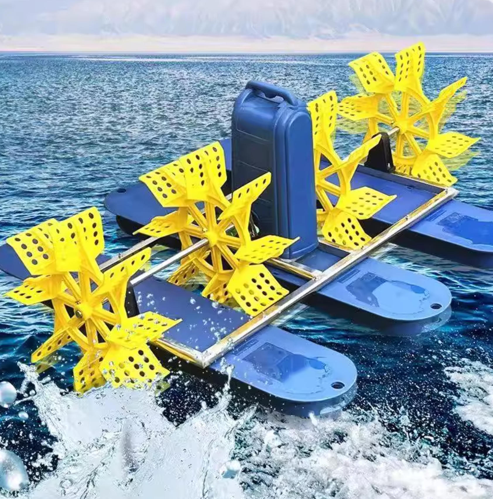 碧水清波，驅(qū)動未來：南京藍寶石太陽能水車曝氣機